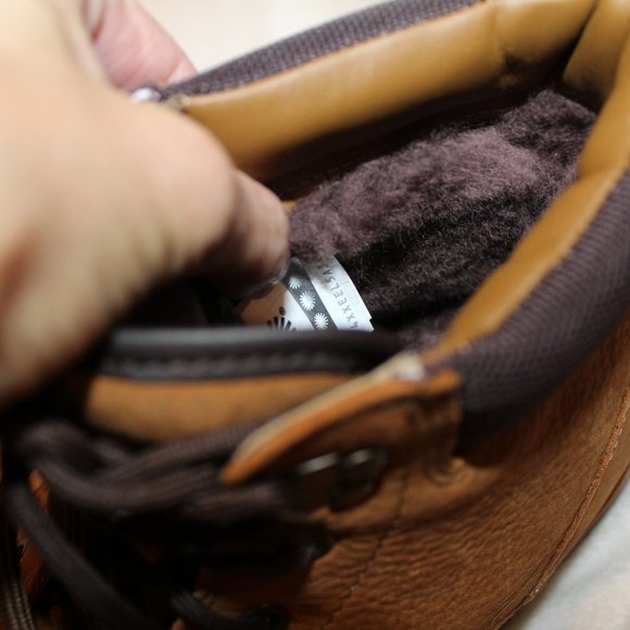 NIB‎ UGG MEN'S SETON WATERPROOF WINTER LEATHER SHEARLING BOOTS CHESTNUT - Picture 4 of 8